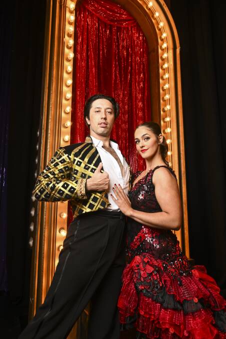 Garrett Kelly makes his Albury stage debut as Scott Hastings opposite Jacqui McMahon as Fran in Strictly Ballroom The Musical. Picture by Mark Jesser 