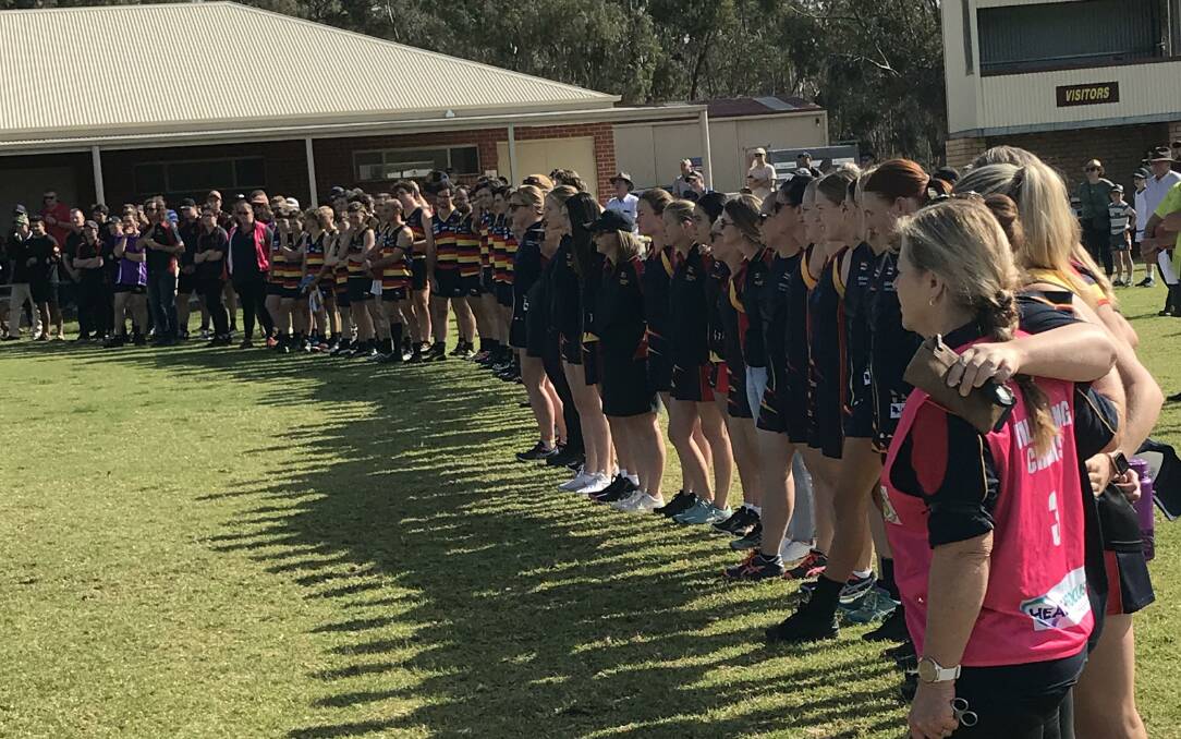 UNITED: The Billabong Crows Football-Netball club came together on Saturday to celebrate and remember Jeremy Martin-Heath. 