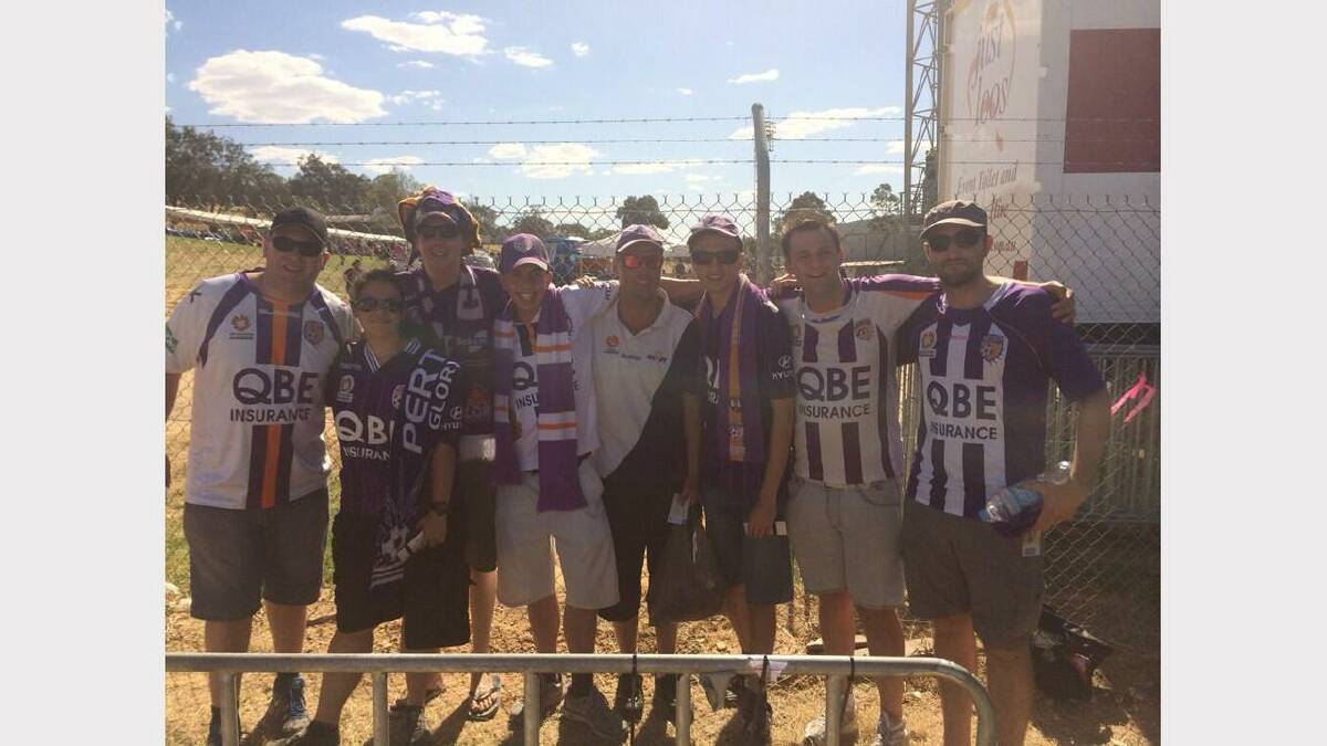 Jason Brewer - Good to see some of the @PerthGloryFC supporters make it all this way.