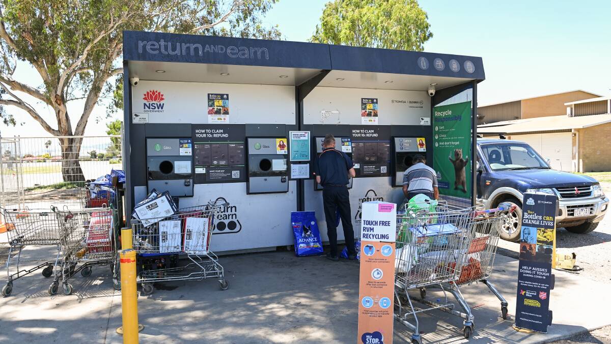 Clubs on the NSW side of the Border have seen strong benefits from the Return and Earn recycling scheme. Picture: MARK JESSER