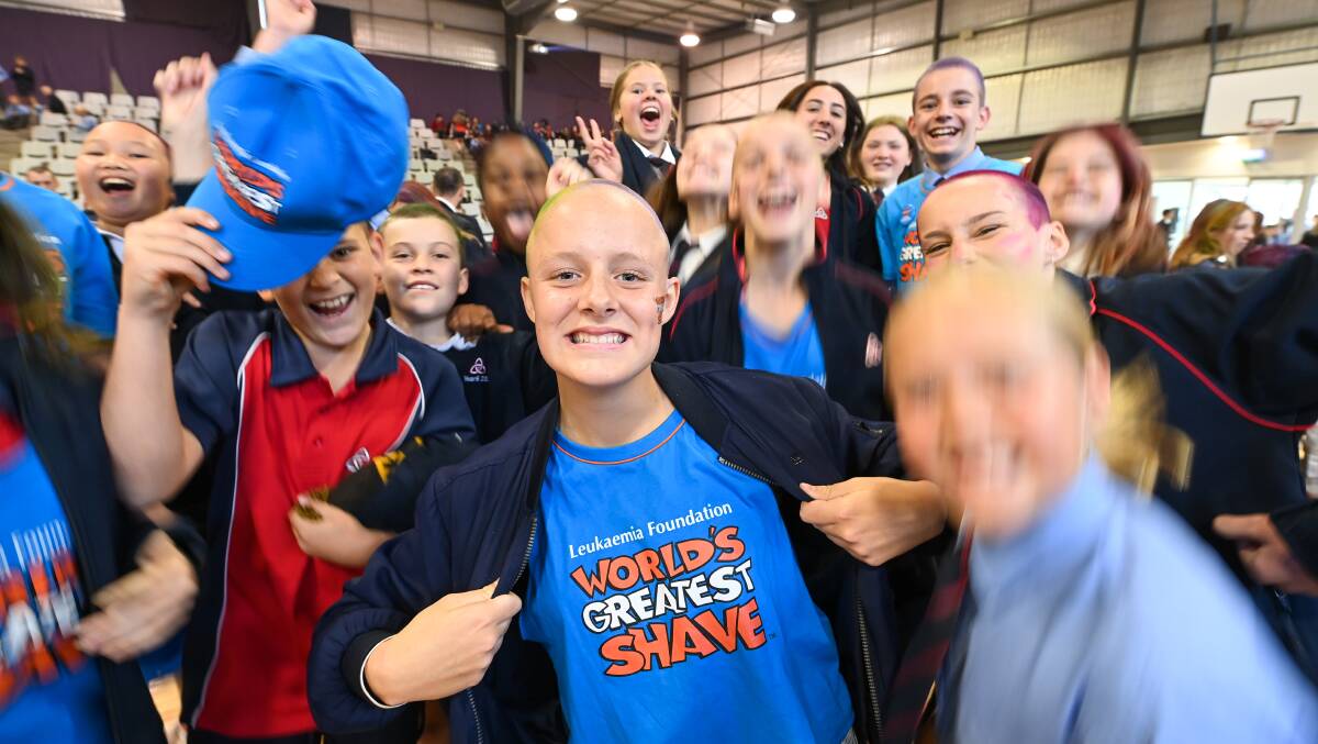 CELEBRATING LIFE: Trinity Anglican College students have raised more than $100,000 for the Leukemia Foundation. Picture: MARK JESSER