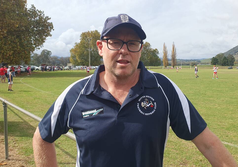 Nick Bowles is coaching Mitta United's thirds.