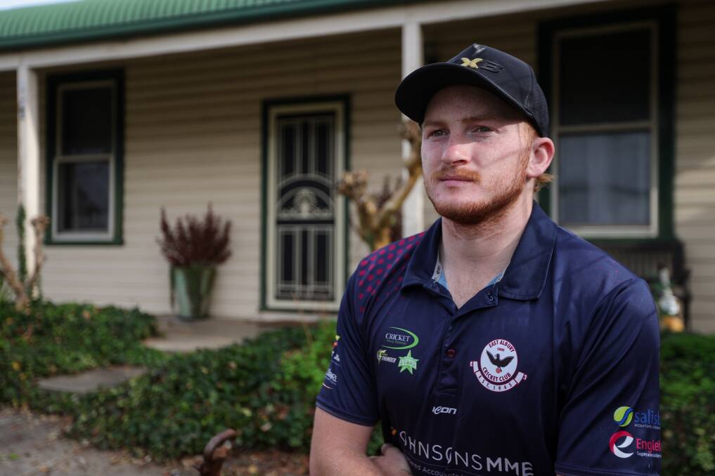 Miles Hemann-Petersen, 19, has already been playing first-grade cricket with East Albury for the past six years. Picture by James Wiltshire
