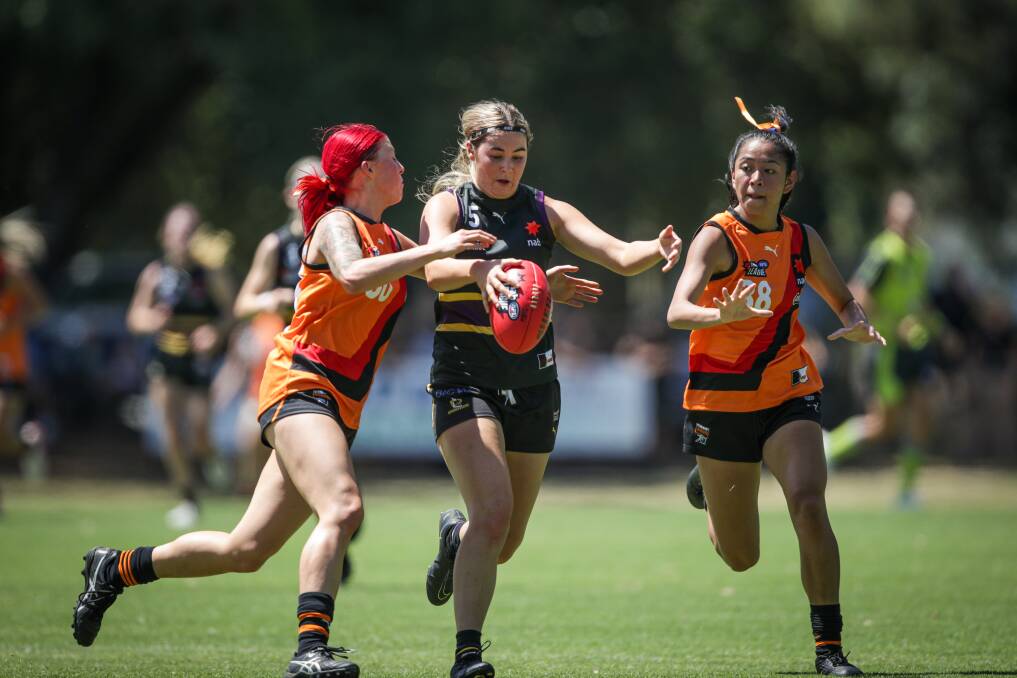 Zarlie Goldsworthy in NAB League action for the Murray Bushrangers. Picture by James Wiltshire