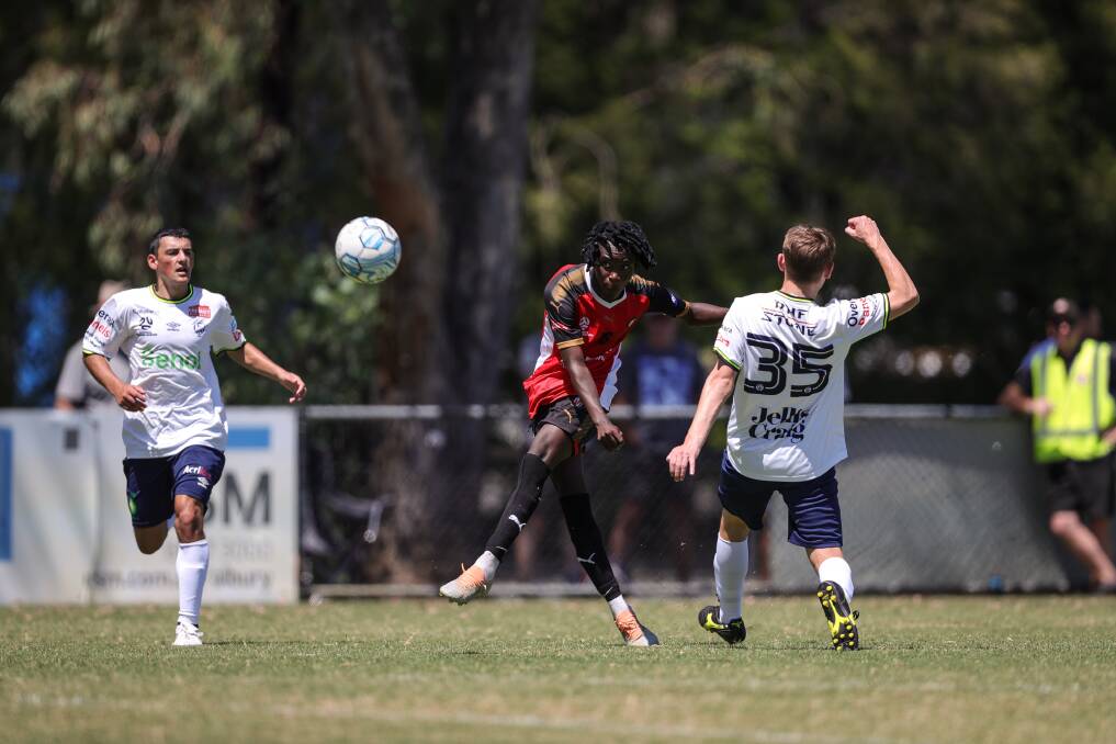 Jonathon Hassan played for Murray United in the NPL this year. Picture by James Wiltshire