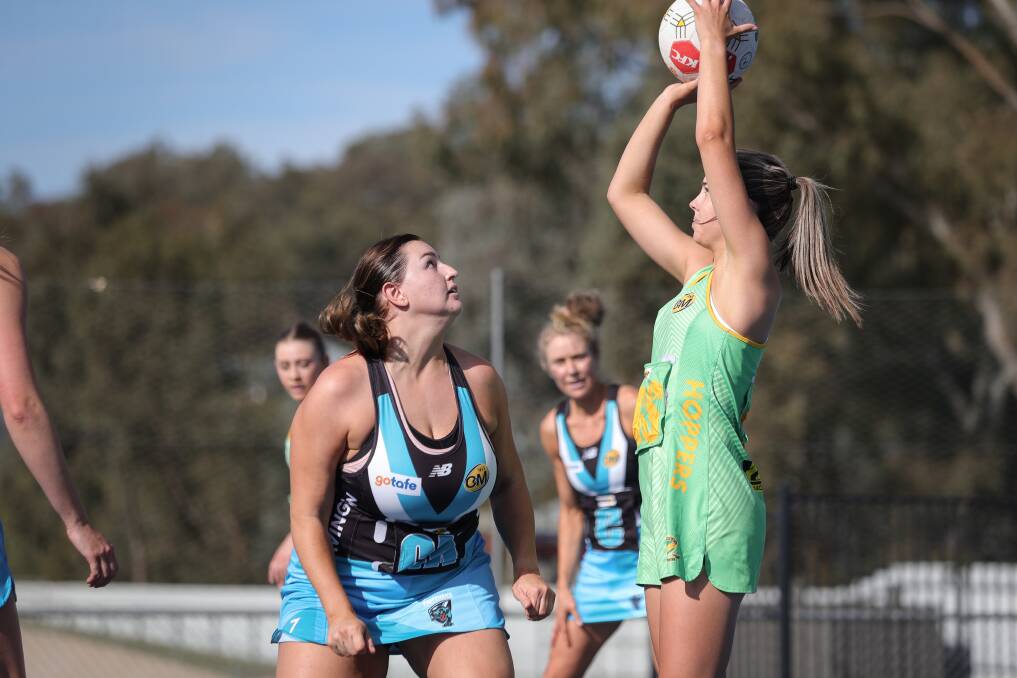 Sophia Kohlhagen lines up a shot for North Albury. Picture by James Wiltshire