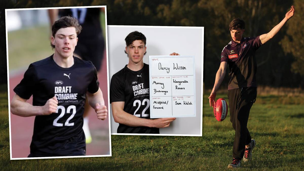 Darcy Wilson followed up a big year with the Murray Bushrangers by impressing at the AFL Draft Combine in Melbourne.