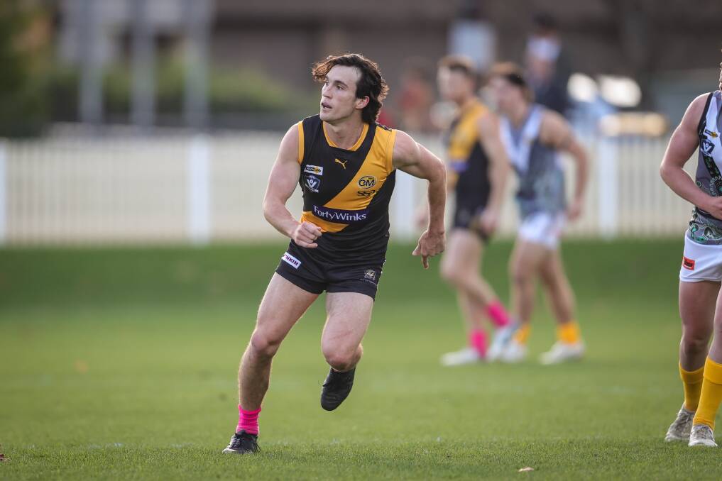 Rhys King kicked two goals and was one of Albury's best players. Picture by James Wiltshire