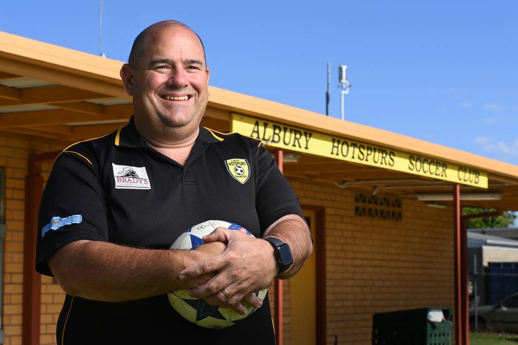 BACK IN CHARGE: John Irvine is beginning his second spell as senior coach of Albury Hotspurs and he believes the club's in a strong position across the grades heading into the 2022 season. Picture: MARK JESSER