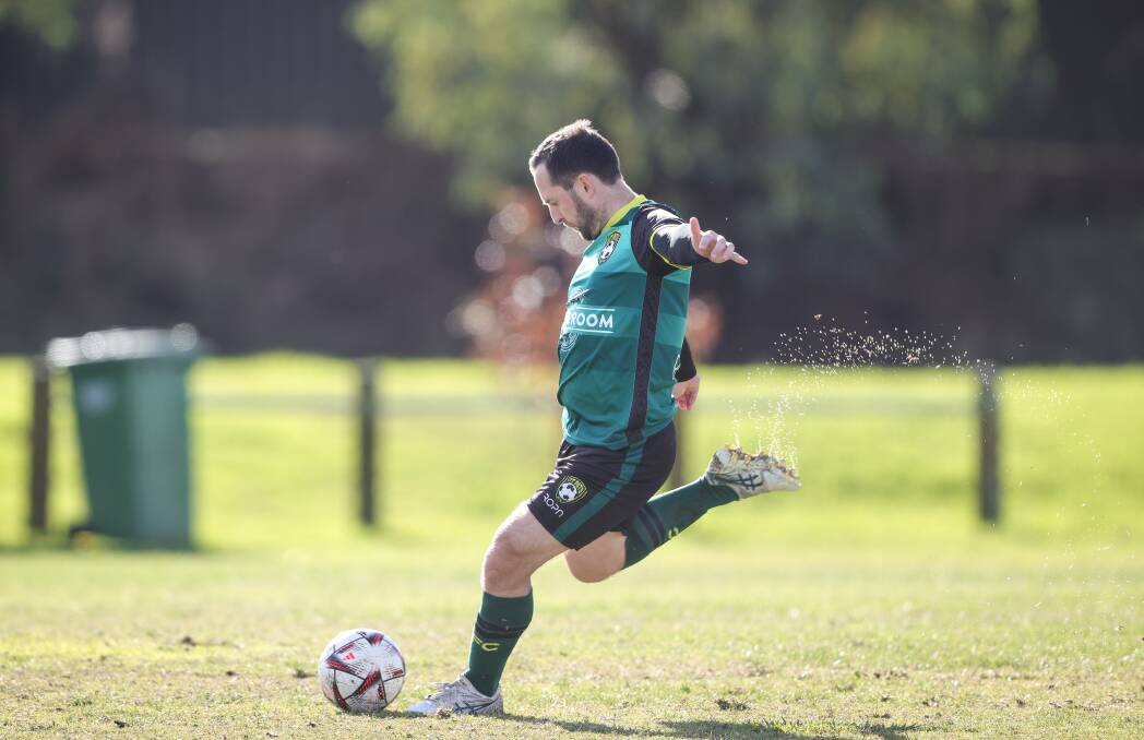Andy Stevens in action for his beloved St Pats. Picture by James Wiltshire