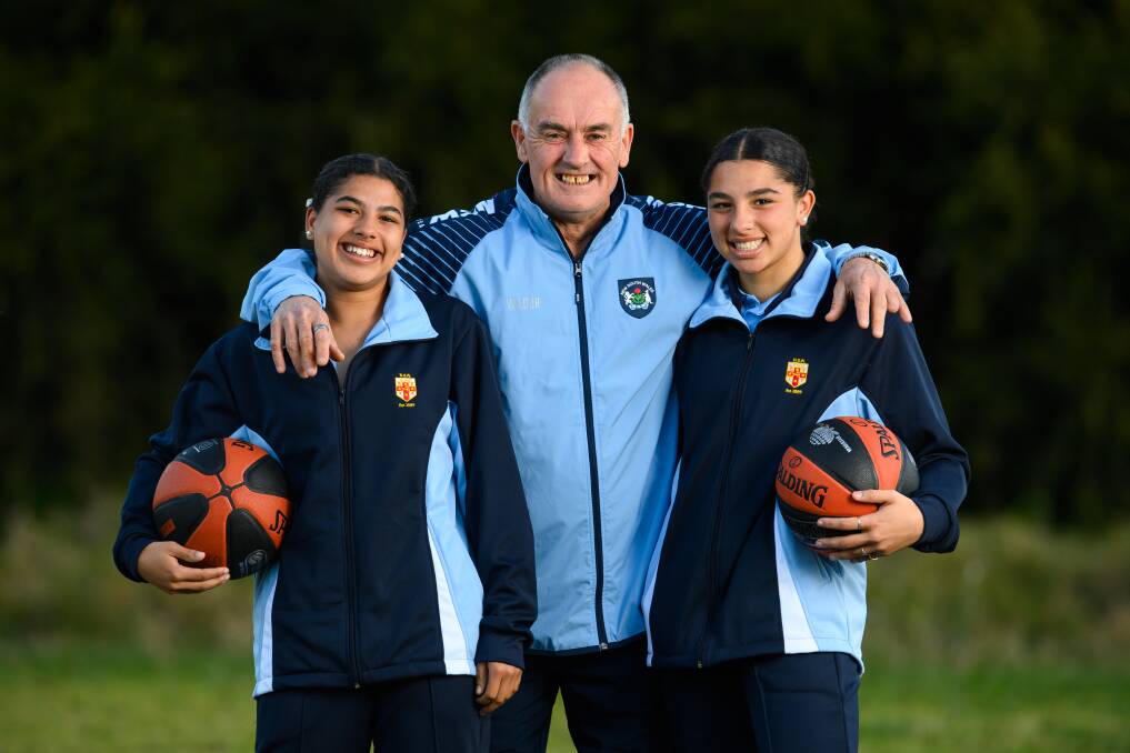Tony Hill is coaching the NSW 12/U boys while Aleira and Kijana McCowan are in the 16/U girls team. Picture by Mark Jesser