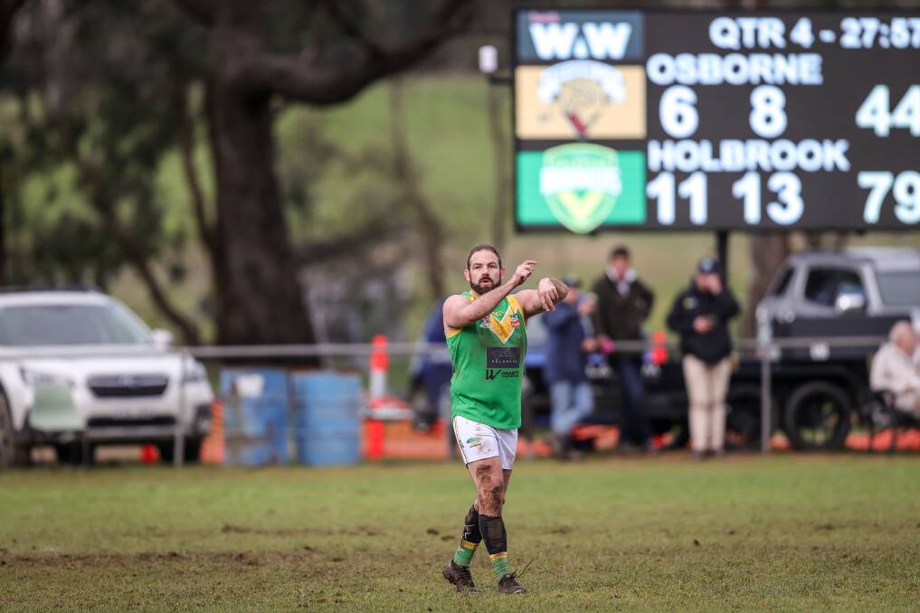 Matt Sharp coached Holbrook to the Hume League premiership in 2022. Picture by James Wiltshire