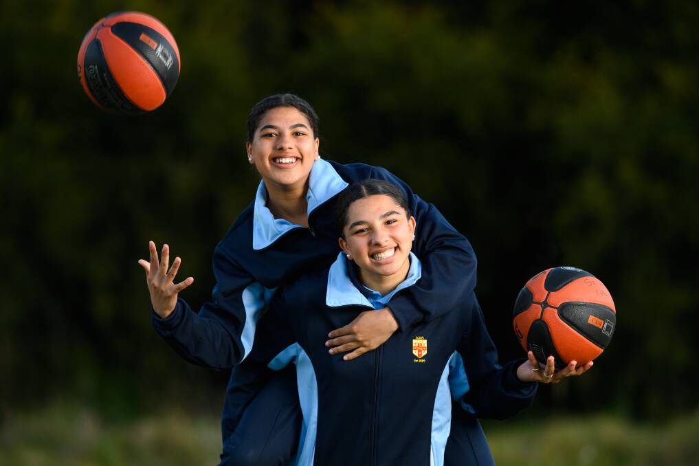 Aleira and Kijana McCowan are off to Perth for the Australian All Schools Championships. Picture by Mark Jesser