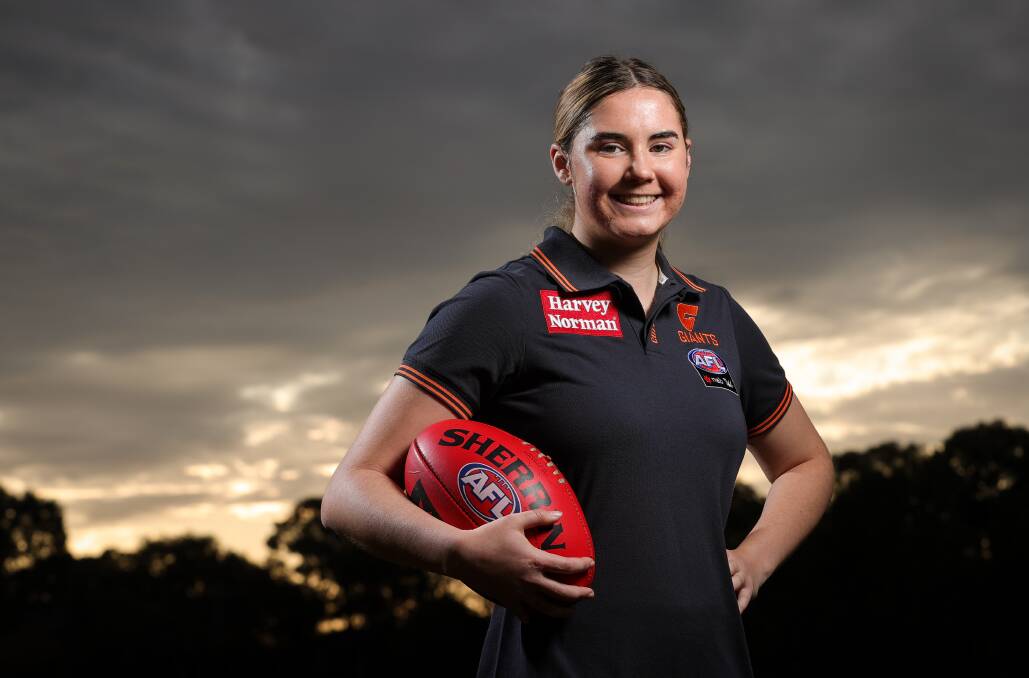 Zarlie Goldsworthy was drafted to the Giants in June 2022. Picture by James Wiltshire