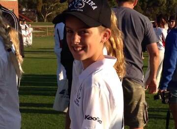 At her first Riverina carnival, aged 11.