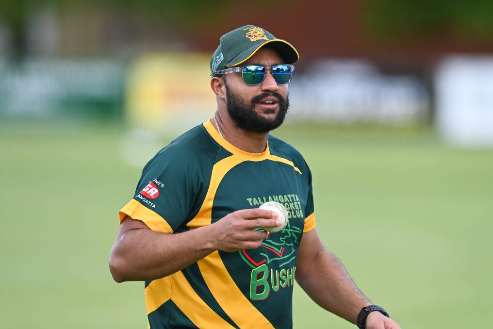 OUT OF SORTS: Gun batter Shoaib Shaikh has yet to deliver the sort of form for Tallangatta he showed in New City colours. Picture: MARK JESSER
