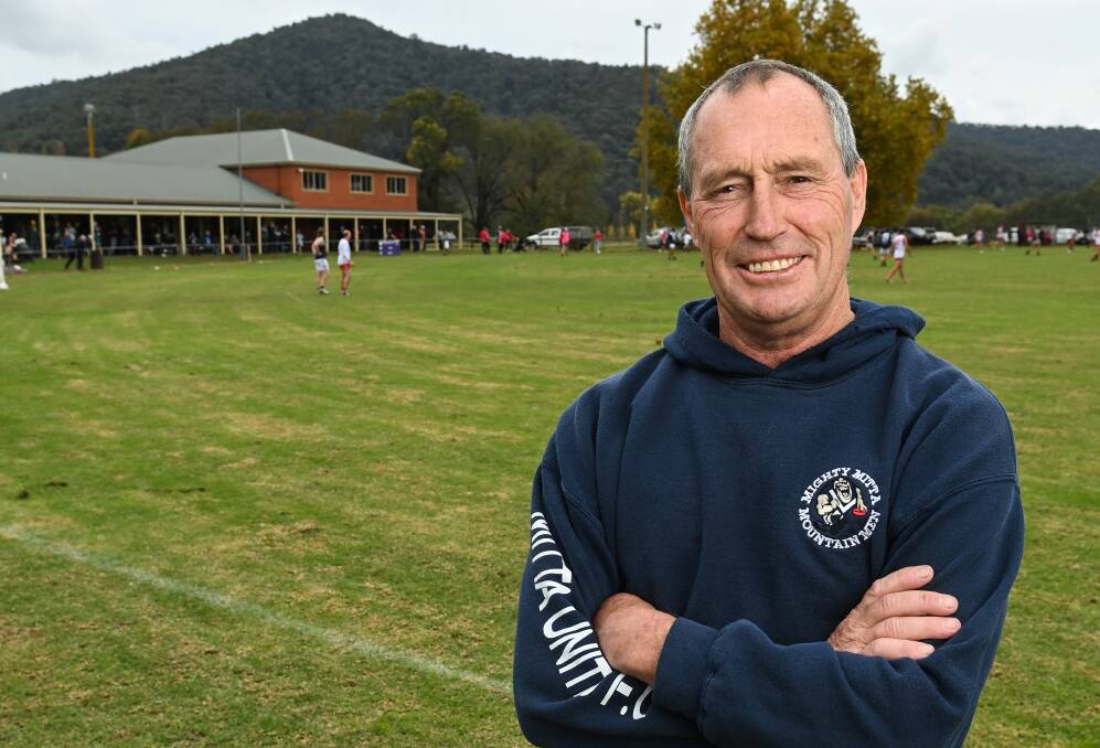 Mitta United president Lawrence Hodgkin. Picture by Mark Jesser