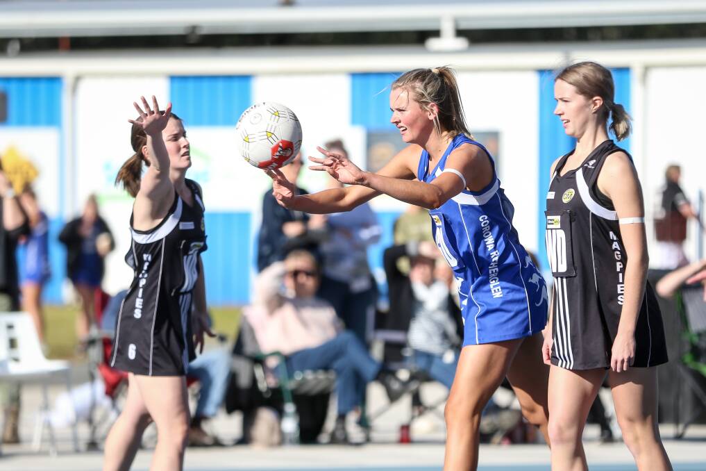 Sophie Hanrahan playing for Corowa-Rutherglen against Wangaratta. Picture by James Wiltshire
