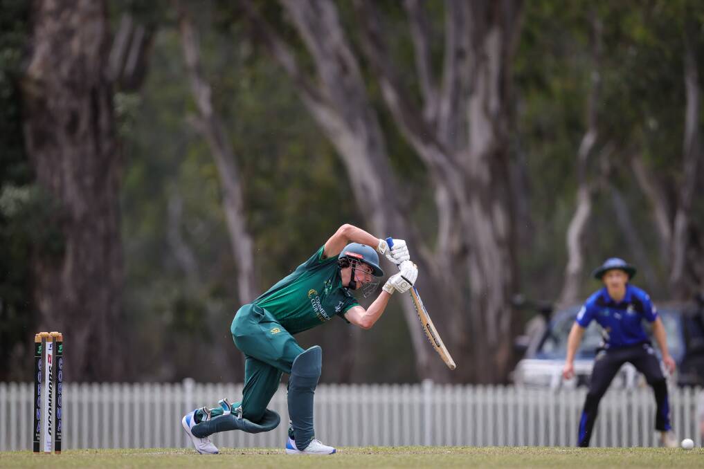 Ed Kreutzberger top-scored with 45 for St Patrick's against Corowa. Picture by James Wiltshire