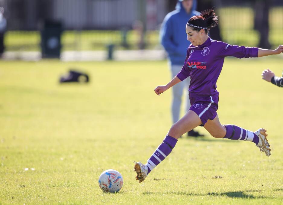 Alicia Torcaso has now scored 18 league goals for Melrose this season. Picture by James Wiltshire