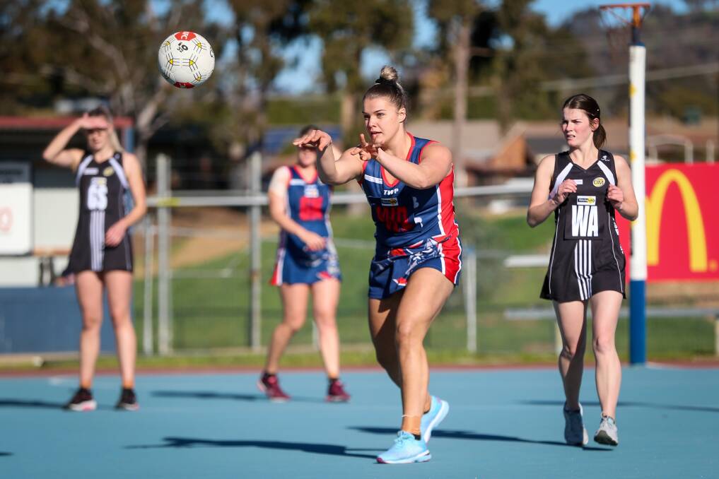 Brooke Pryse playing against Wangaratta in 2019. Picture by James Wiltshire