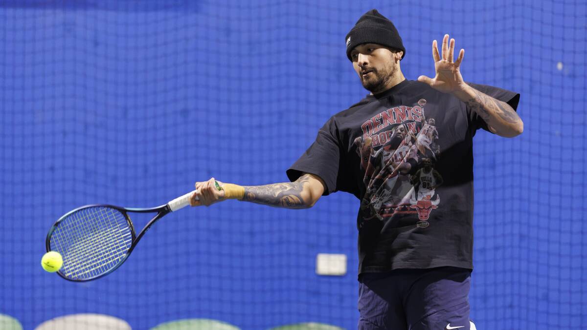Nick Kyrgios is excited to play tennis again. Picture by Keegan Carroll