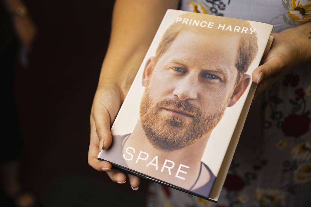 Border readers have been quick to snap up copies of Prince Harry's book, which was released in stores on Wednesday. Many customers pre-ordered the book, retailers said. Picture by Ash Smith