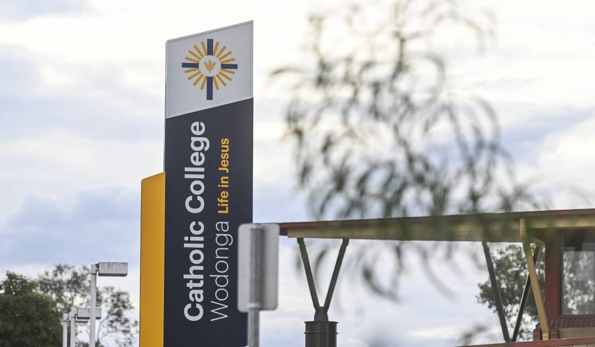 Catholic College Wodonga has been embroiled in two scandals this week. Picture by Mark Jesser