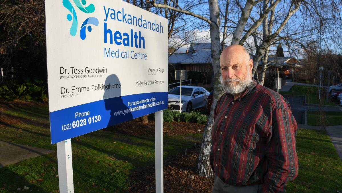 Simon Davis is one of five doctors who will quit if Yackandandah Health members vote to transfer control of the service to a national organisation. Picture by Tara Trewhella