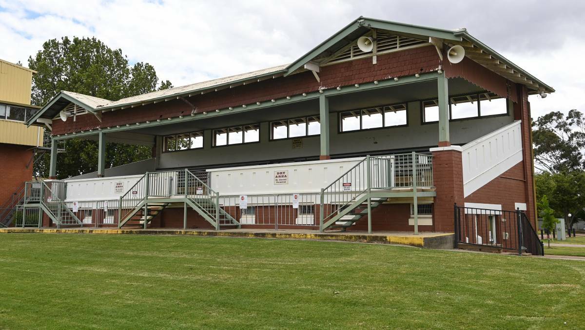 The grandstand at Wodonga's racecourse built in 1926. File picture
