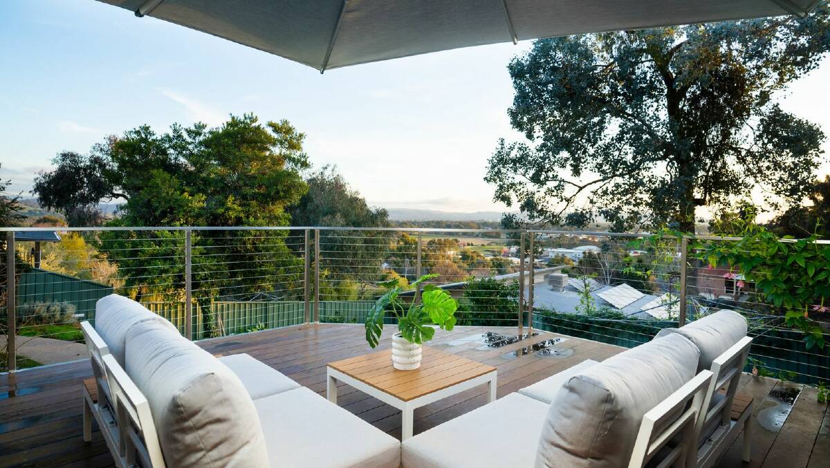 The property at 309 East Street, East Albury has views across the Murray to Huon Hill, Wodonga. 