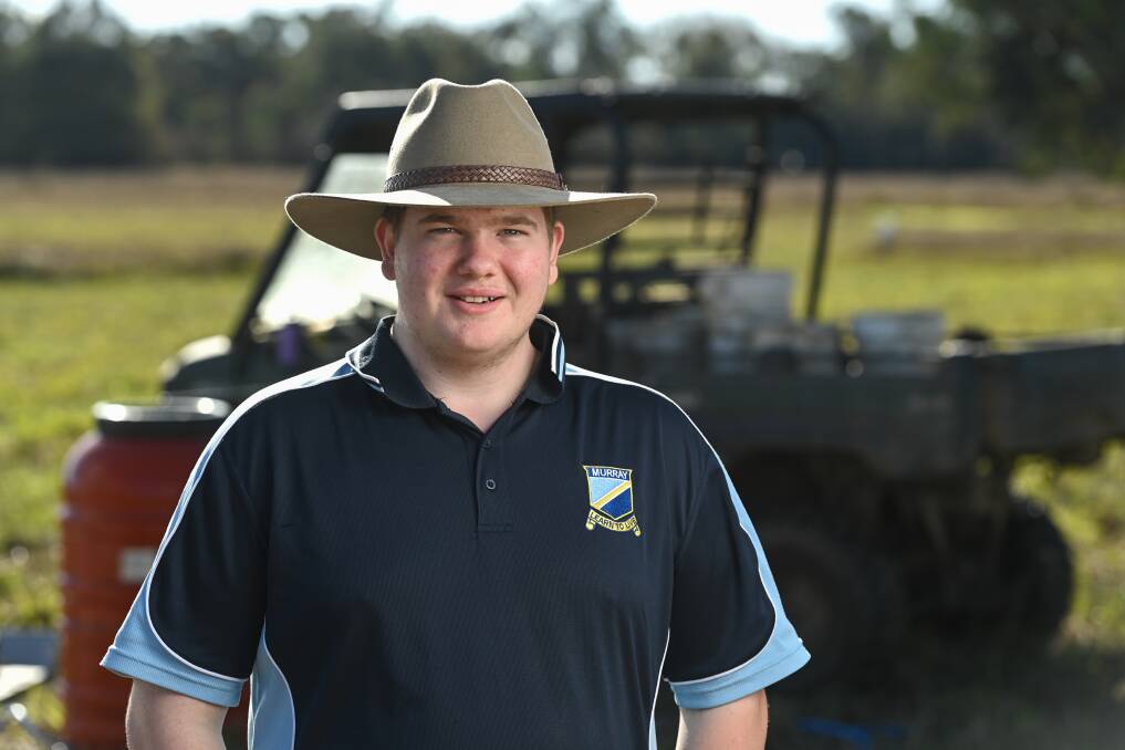 Brian Warhurst, 16, who has had farming experience since he was five, says he has a passion for working and living on the land. Picture by Mark Jesser