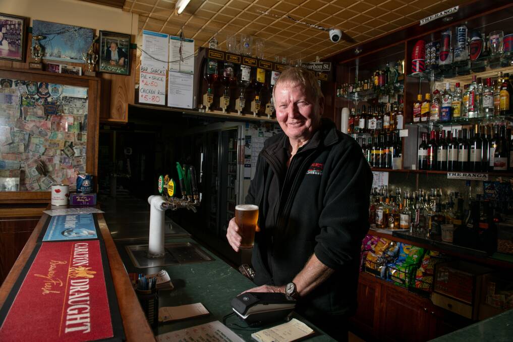 Dederang Hotel's owner Dave McKnight says it's all about the beer and talking with your mates at the Ranga, a classic Aussie pub in the North East, that has been put on the market for $1.365 million. Picture by Tara Trewhella