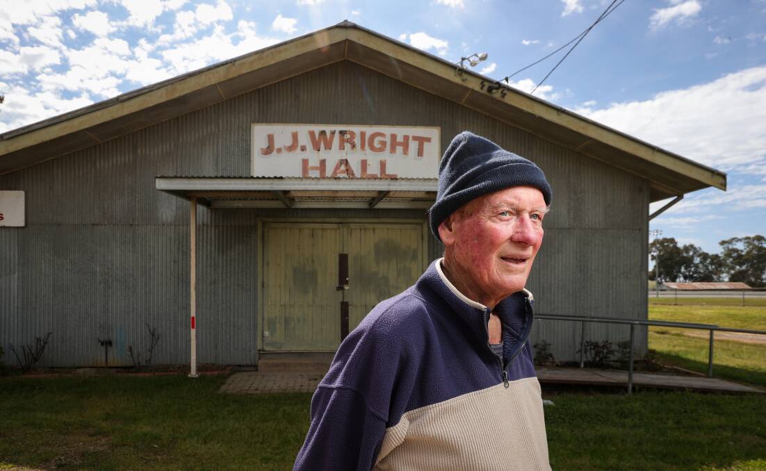 Former Albury Show Society secretary Alan Crome says most of the JJ Wright Hall will not be used for arts and crafts displays this year after it was deemed to be infested with white ants. Picture by James Wiltshire
