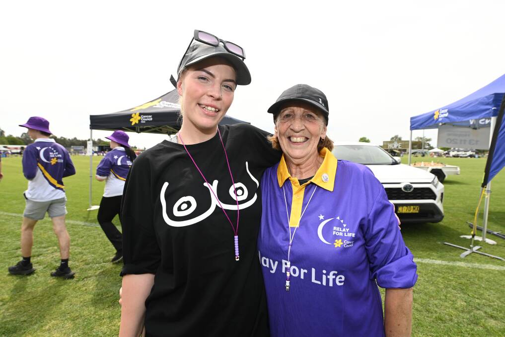 Olivia Wentworth and Di Stepto of Willow and Co coffee shop at Relay for Life on October 21. Picture by Mark Jesser