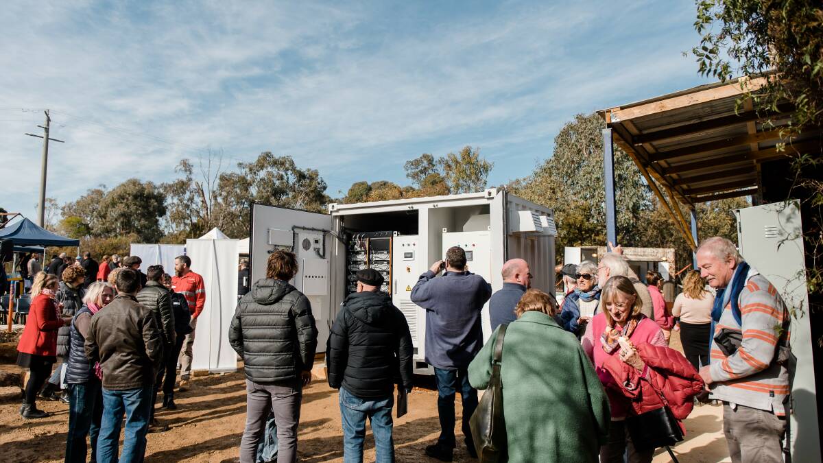 The 274 kWh battery and 65 kW solar installation is the first community-owned behind-the-meter solar power system to supply retail electricity customers in Australia and will provide power to about 40 Yackandandah households. Picture supplied