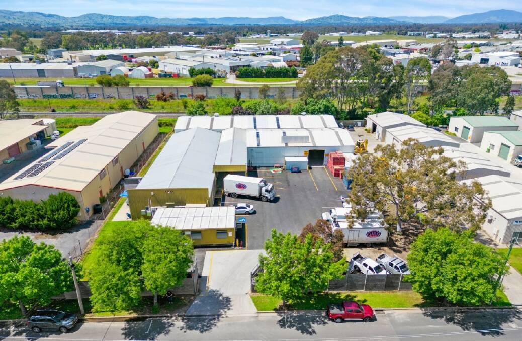 The North Albury warehouse on Carcoola Street, sold at Auction at Sydney Opera House on Tuesday morning, sits on a 4,047 square metre block. Picture supplied