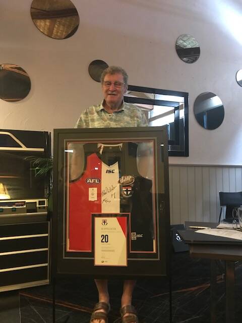 Former St Kilda footballer Kevin "Cowboy" Neale. Picture supplied by Albury Wodonga Saints St Kilda FC Supporter Group