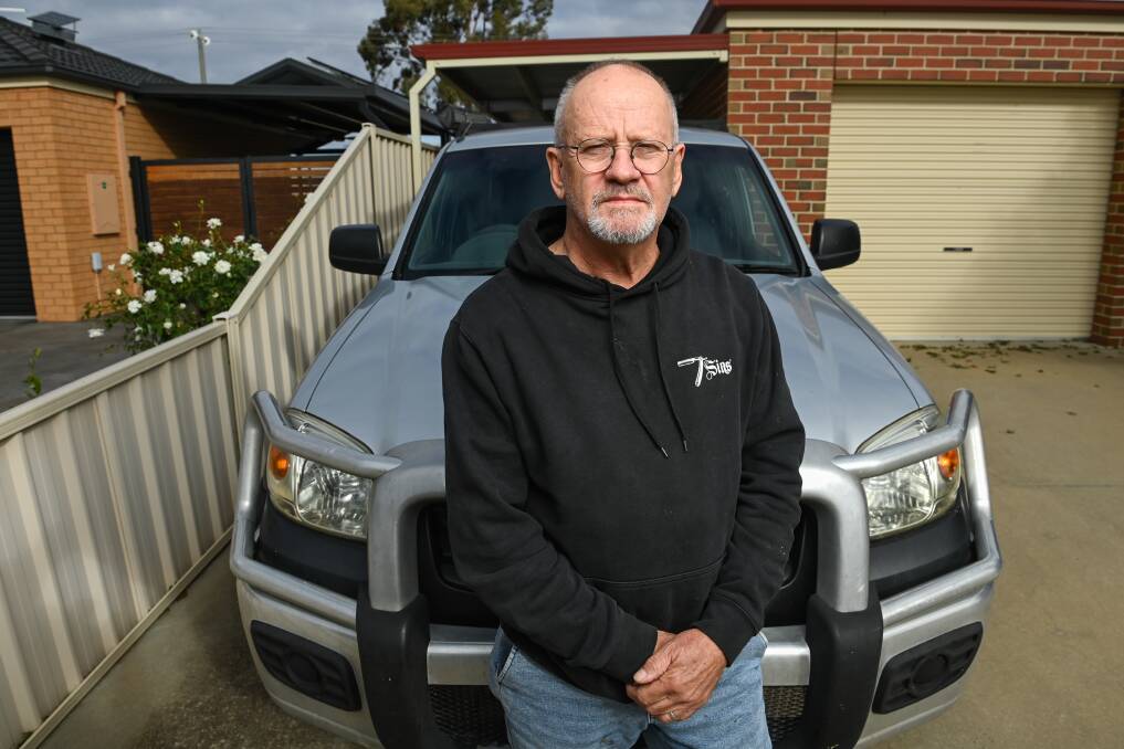 For years Yarrawonga resident Jon Cers has driven to Cobram to fill up his tank to avoid high fuel prices he says get even higher on public holidays. Pictures by Mark Jesser