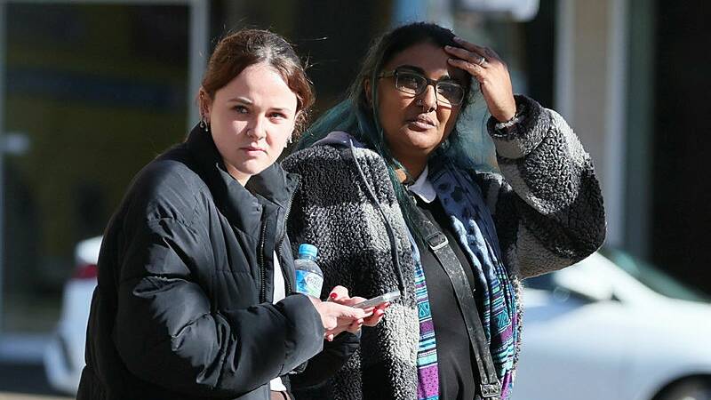 Angelina Fitzgibbon (right) told the Wagga Supreme Court on Thursday, June 27, her former neighbour Amber Haigh would not put Robert Geeves' name on her baby's birth certificate because of how he had treated her. Picture by Les Smith
