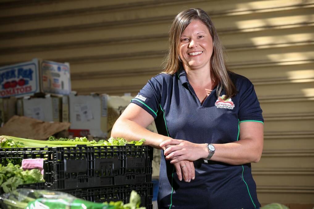 Albury Wodonga Regional FoodShare chief executive Katrina Pawley says through projects like the festive food drive, the organisation aims to offer support before people reach a crisis point. Picture by Mark Jesser.