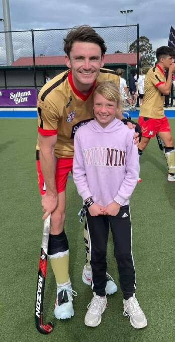 Corowa-Rutherglen United's Dylan Martin also won gold at the Hockey One finals with NSW Pride.