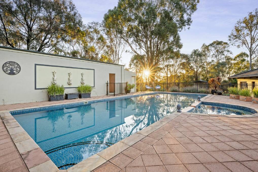 Pool and spa area at of the five-bedroom home on Finlay Road in Thurgoona. Picture supplied