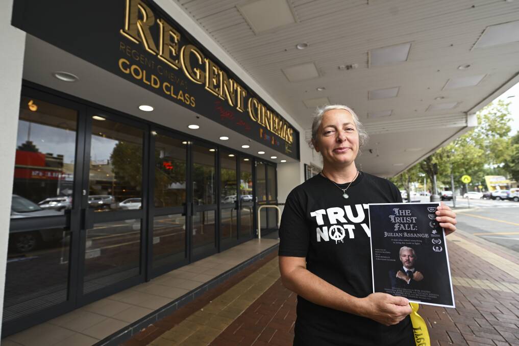 Charisse Venables hopes the documentary, The Trust Fall: Julian Assange, will urge more people to fight for his return to Australia. Picture by Mark Jesser