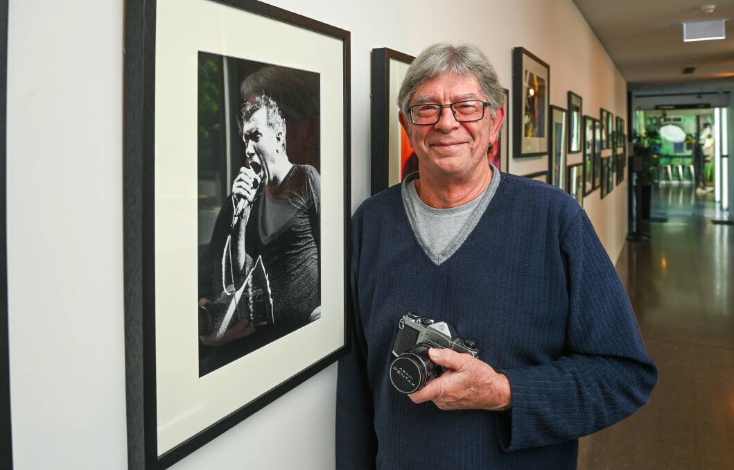Border photographer Paul Temple unveils his latest exhibition at the Albury Library Museum. Picture by Mark Jesser