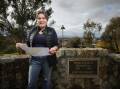 Albury resident Joanne Diver believes a proposed playground and fitness equipment at Albury's WWII Memorial Bowl will take away from the respectful atmosphere. Picture by James Wiltshire