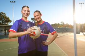 Sisters Chelsea and Paige Harper are enjoying taking to the court together each week in the Hume League with Jindera this season. Picture by James Wiltshire.