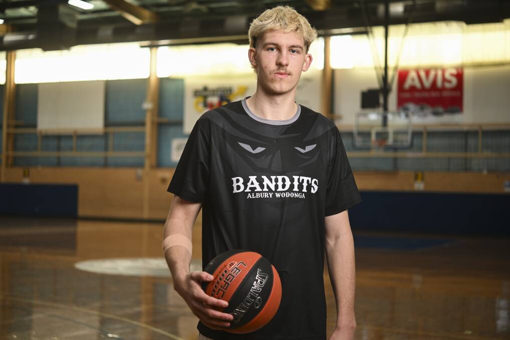 Albury basketballer Sam Webb, 18, is in his debut senior season with the Bandits. Picture by Mark Jesser
