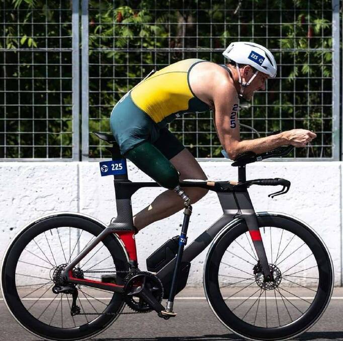 Border para-triathlete Glen Jarvis is aiming to qualify for the 2024 Paris Paralympics. Picture by Tracie Jarvis