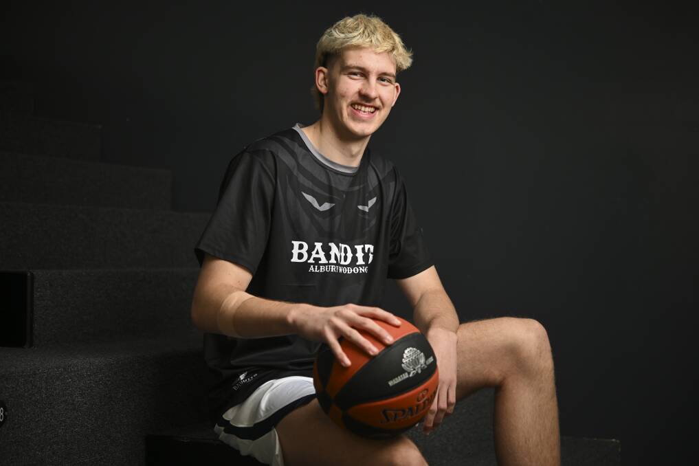 Albury Wodonga Bandit Sam Webb, 18, is bound for the US later this year to play college basketball. Picture by Mark Jesser